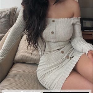 Jacklynn off shoulder dress!